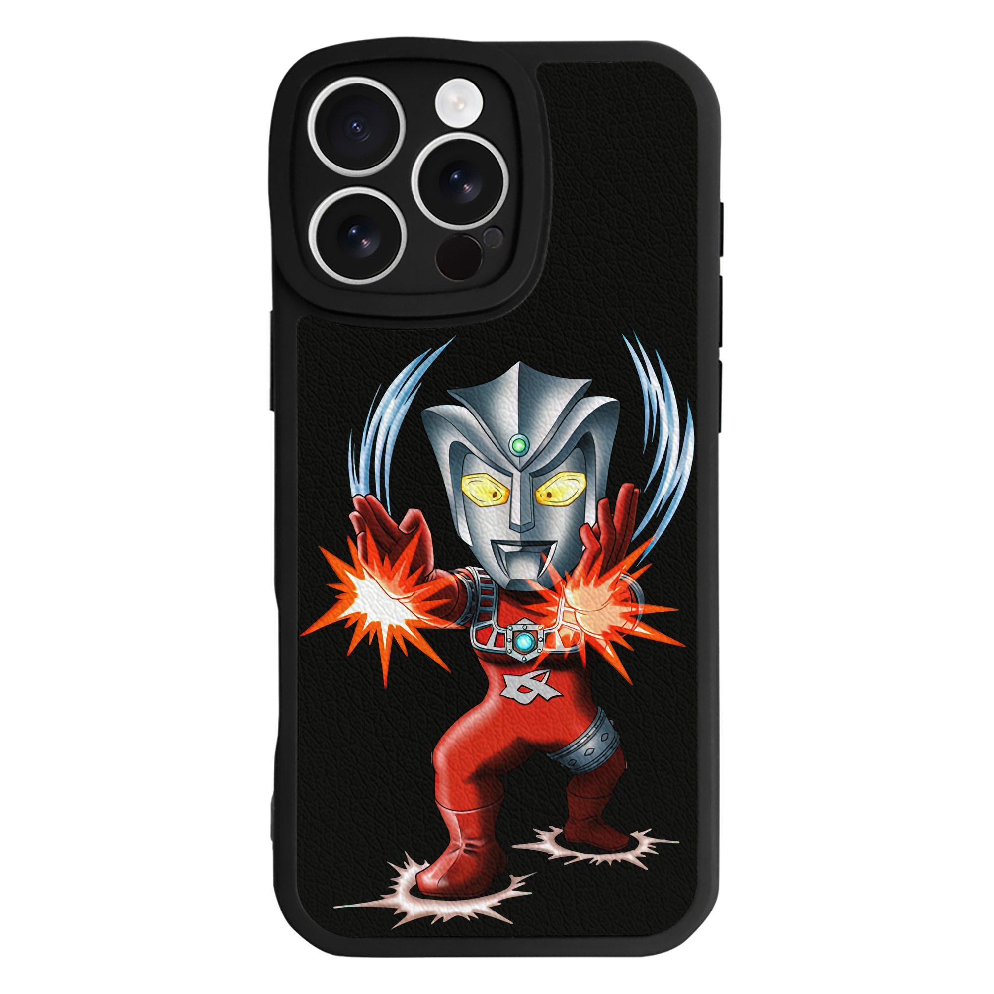 （画像用） ウルトラマン Ultraman 【iPhone 16シリーズ対応】シリコンスマホケース（レザー調） 材質：シリコン